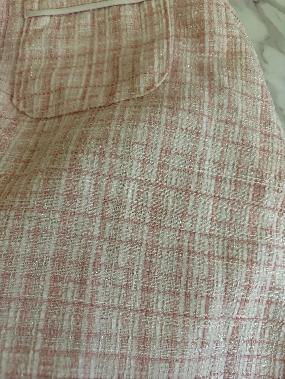 Draper James Tweed Button-Front Dress with Peter Pan Collar